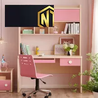 BÀN HỌC MÀU HỒNG CHO BÉ GÁI DỄ THƯƠNG